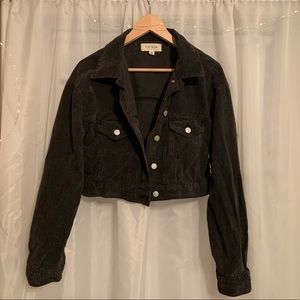 Black Corduroy Cropped Pacsun Jacket
